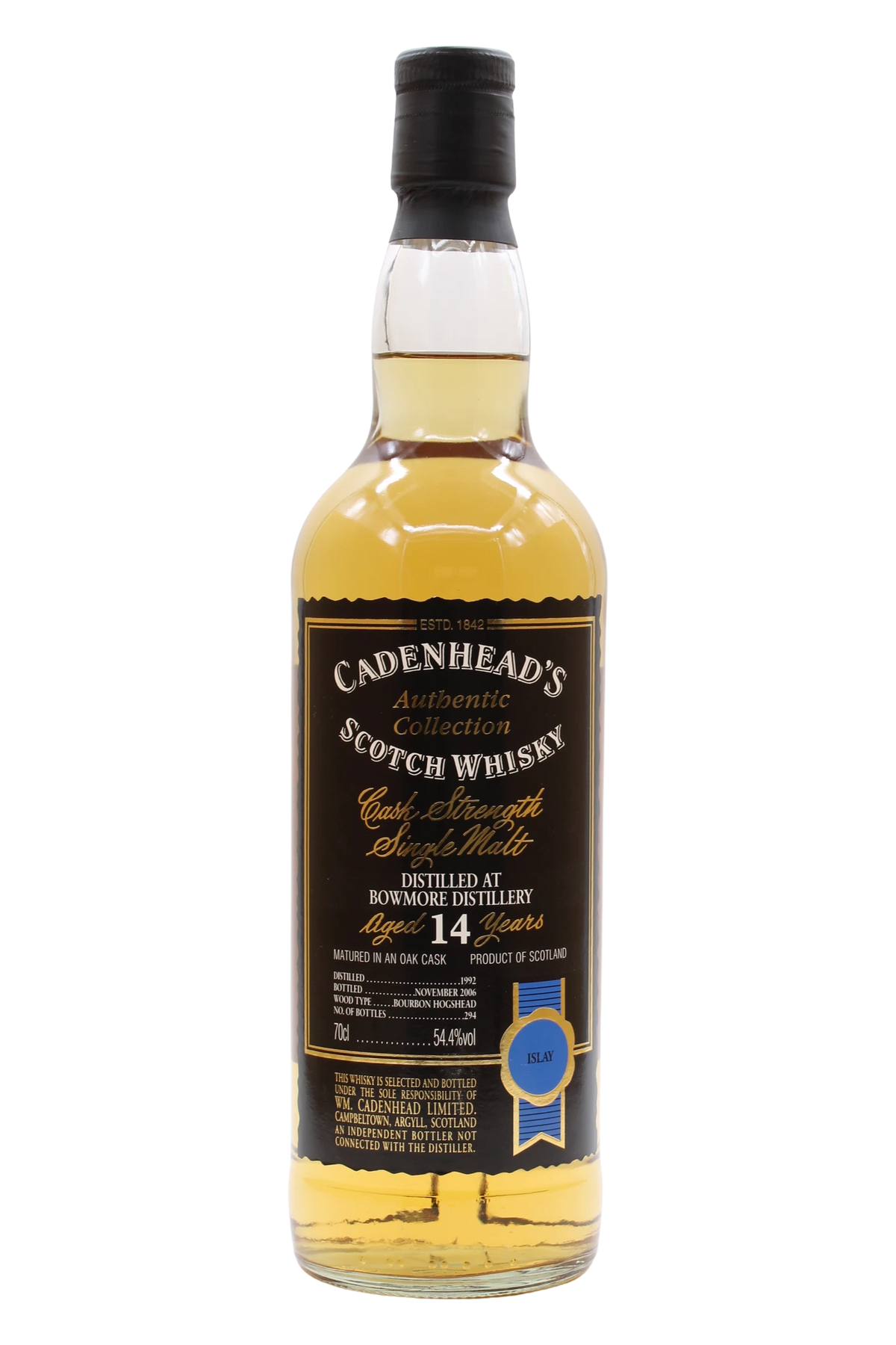 Bottiglia di Bowmore 14 anni 1992 Cadenhead's Authentic Collection