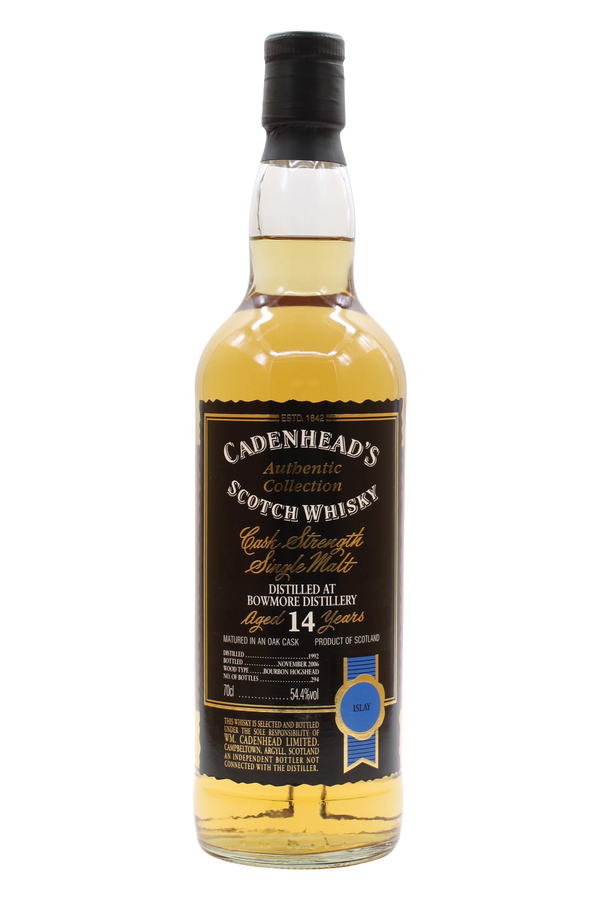 Bowmore 14 Year Old 1992 Cadenhead's Authentic Collection