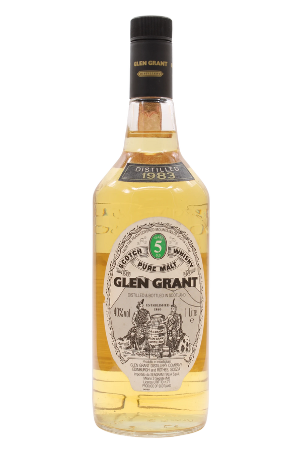 Glen Grant 5 Year Old 1983 Seagram Italia Import 1 Litre