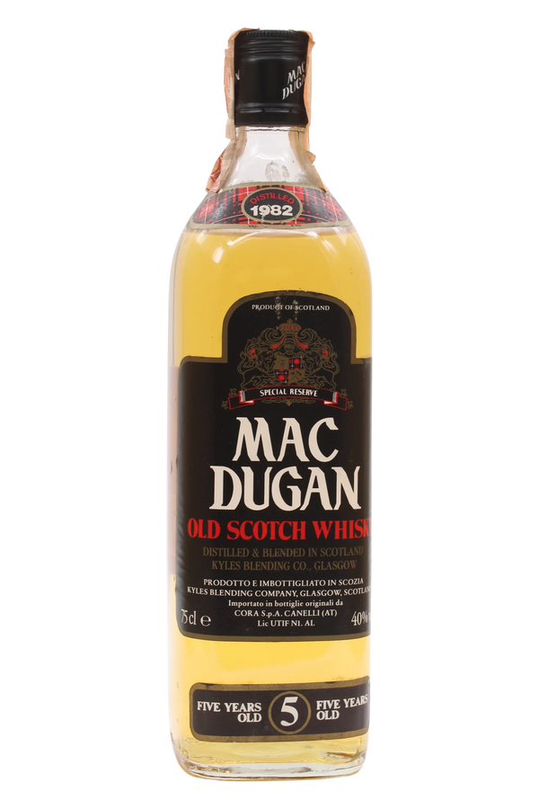 Mac Dugan 5 Year Old 1982 Special Reserve Old Scotch Whisky