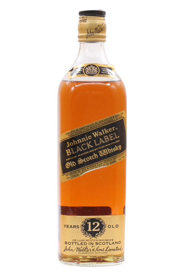 Johnnie Walker Black Label 12 Year Old Wax & Vitale Import