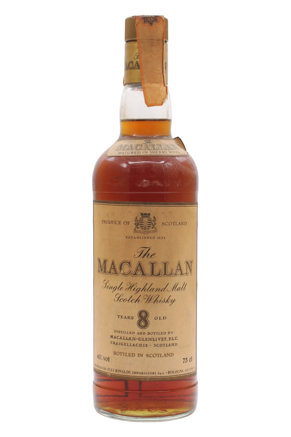 Macallan 8 Year Old Rinaldi Import