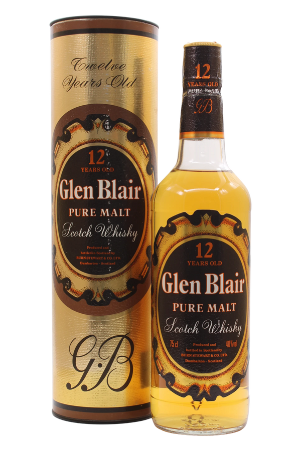 Glen Blair 12 Year Old Pure Malt Burn Stewart