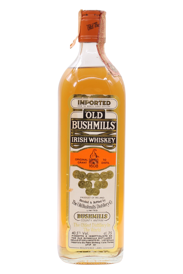 Old Bushmills Irish Whiskey Pedro Domecq Import