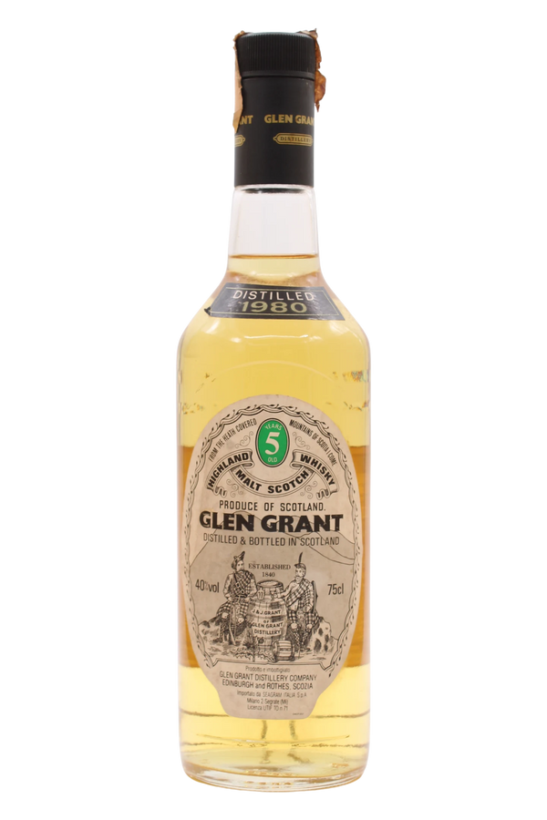 Glen Grant 5 Year Old 1980 Seagram Italia Import