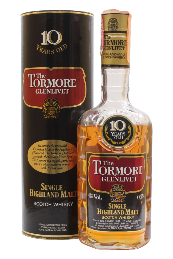 The Tormore Glenlivet 10 Year Old Long John Distilleries