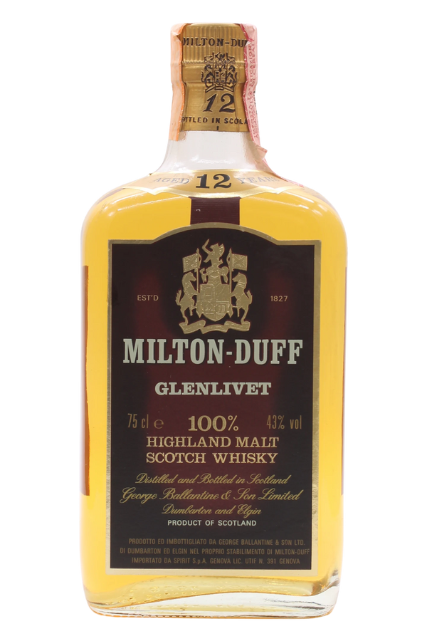 Milton-Duff Glenlivet 12 Year Old Highland Malt