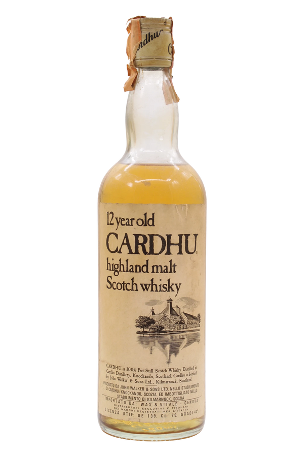 Cardhu 12 Year Old Wax & Vitale Import