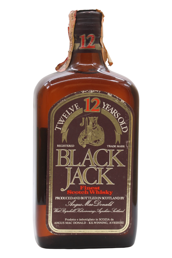 Black Jack 12 Year Old Finest Scotch Whisky Angus MacDonald