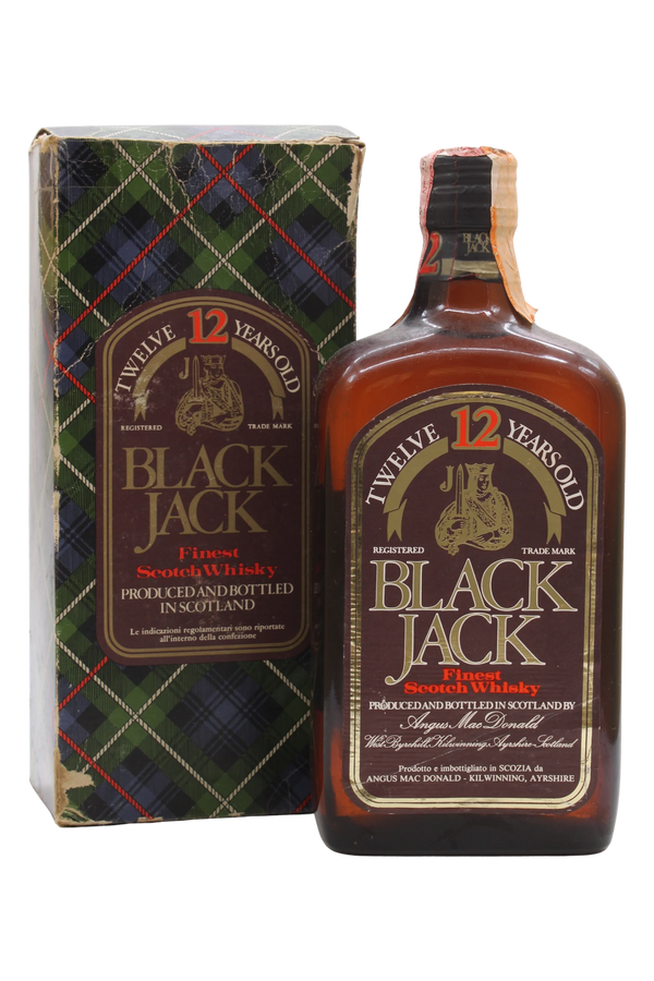 Black Jack 12 Year Old Finest Scotch Whisky Angus MacDonald