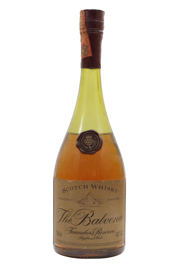 Balvenie Founder's Reserve Cognac Bottle Old Label
