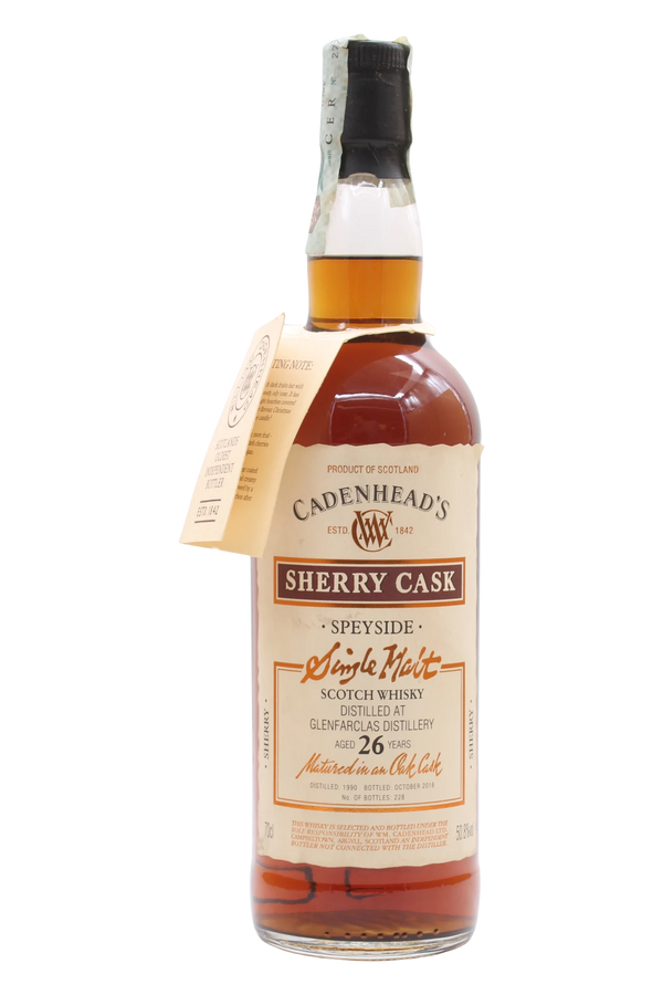 Glenfarclas 26 Year Old 1990 Cadenhead's Sherry Cask